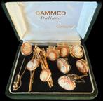 Cameo Agaat Vergulde Set Camee Sieraden Camee, Ophalen of Verzenden, Overige materialen