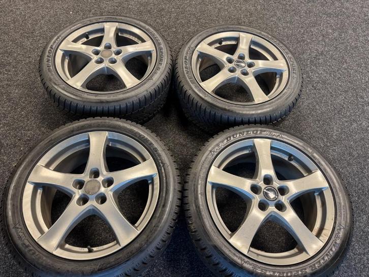 winterwielen ford focus 17" Dunlop banden 9+9.5 mm 215-50-17, Auto-onderdelen, Banden en Velgen, Banden en Velgen, Winterbanden