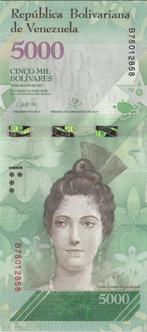 Venezuela bankbiljet 5000 Bolivares 2017, Pick 97c UNC, Ophalen of Verzenden, Zuid-Amerika, Los biljet