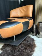 Leolux Kikko Fauteuil, Ophalen, 125 tot 150 cm, Leer, Zo goed als nieuw