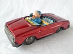 Oude blikken speelgoed auto, Rode cabriolet modelauto ~1970, Ophalen of Verzenden