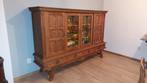 Antieke houten kast met glazen deuren, Antiek en Kunst, Antiek | Meubels | Kasten, Ophalen