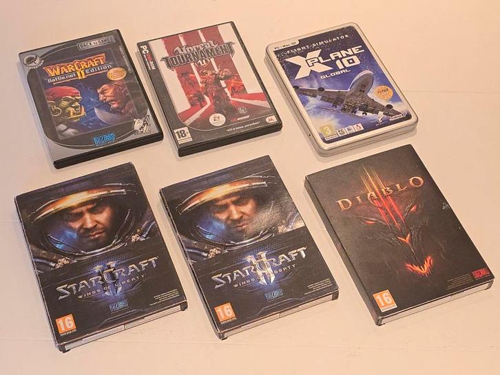PC Games - Toptitels : Warcraft, Starcraft, Diablo, Unreal, Spelcomputers en Games, Games | Pc, Gebruikt, Strategie en Constructie