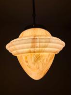 Hanglamp van gemarmerd glas, Ophalen, Gebruikt, Glas, 75 cm of meer