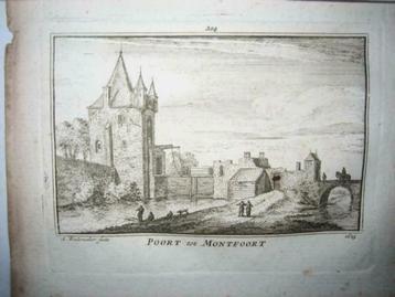 204 / Montfoort  de Poort Kopergravure 18e Eeuw beschikbaar voor biedingen