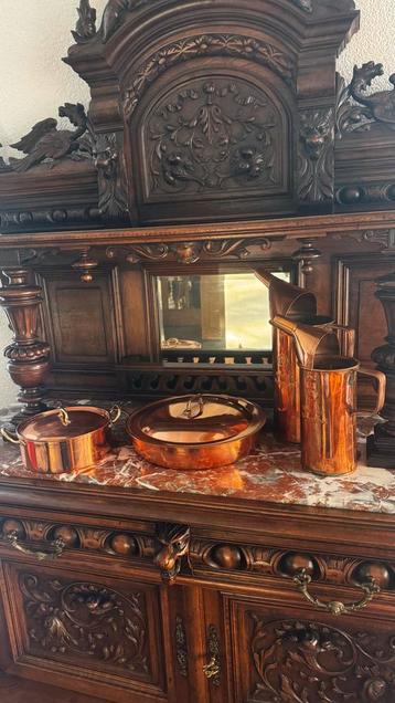 Koperen Pan en Ketel Set beschikbaar voor biedingen