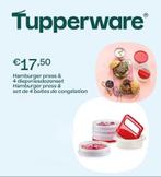 Tupperware hamburger diepvriesset, Ophalen of Verzenden, Nieuw, Rood