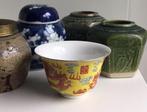 Chinese antieke potten en kom, sommigen gemerkt., Antiek en Kunst, Ophalen of Verzenden