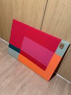 Kunstwerk van kleurrijk katoen 100 x 70 cm karwei, Ophalen, Nieuw, Schilderij, 75 tot 100 cm