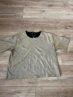Gouden glitter top in maat L, Maat 42/44 (L), Ophalen of Verzenden, Zo goed als nieuw, Korte mouw