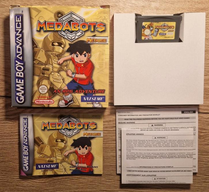 Medabots metabee gameboy advance compleet, Spelcomputers en Games, Games | Nintendo Game Boy, Zo goed als nieuw, Avontuur en Actie