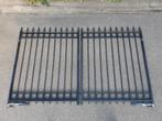 Inrijpoort met ringen, sierhekwerk, opknapper, Tuin en Terras, Ophalen, Gebruikt, 200 cm of meer, IJzer