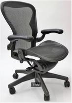 Herman Miller Aeron Type C Bureaustoel Grafiet, Ergonomisch, Ophalen of Verzenden, Zwart