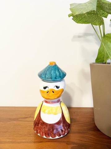 Italiaans aardewerk spaarpot eend vintage beschikbaar voor biedingen