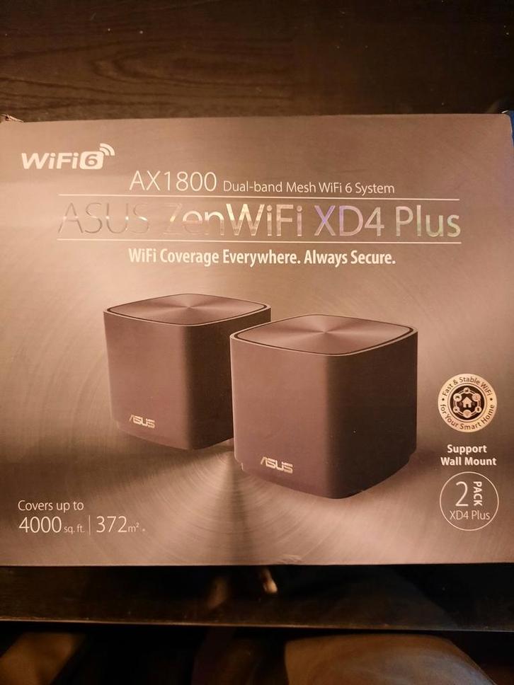 Asus ZenWifi XD4 Plus - 2 stuks, Computers en Software, Routers en Modems, Zo goed als nieuw, Ophalen of Verzenden
