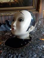 vintage muziek pierrot, gesigneerd / opwindbaar / porselein, Ophalen