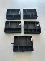 Ikea Kast Organizer Zwart - 5 Stuks, Huis en Inrichting, Ophalen of Verzenden, Zo goed als nieuw, Minder dan 25 cm, Minder dan 100 cm
