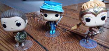 3 Funko Pops Wonder Woman