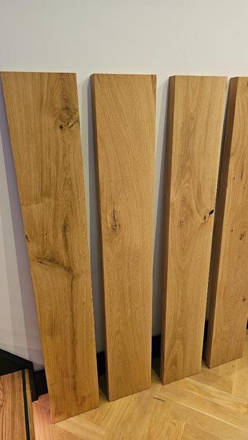 4 rustieke eiken wandplanken 130cm  beschikbaar voor biedingen