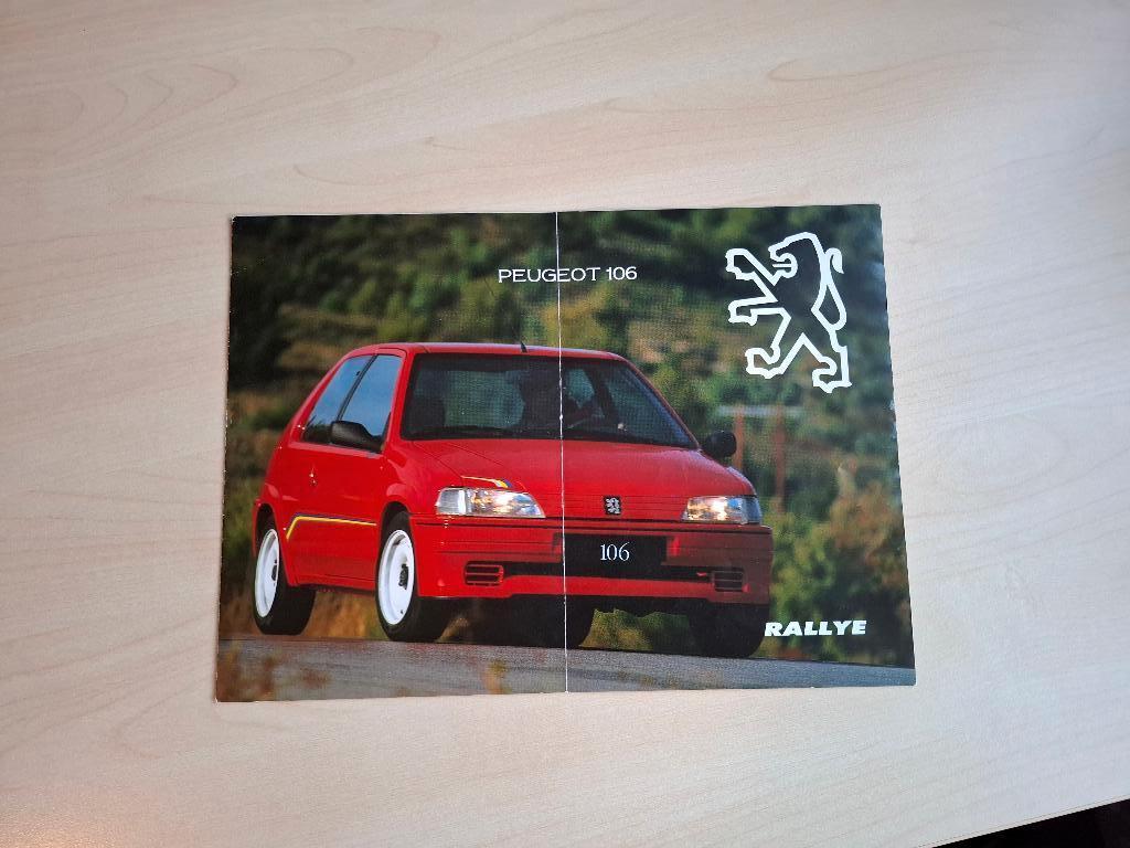 1994 Brochure PEUGEOT 106 Rallye Nederlands, Diverse, Ophalen of Verzenden, Zo goed als nieuw, Peugeot