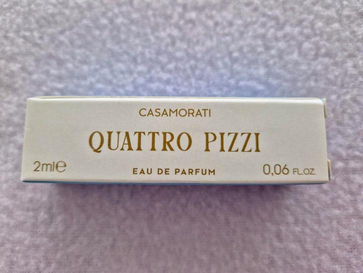 CASAMORATI QUATTRO PIZZI sample proefje NIEUW parfum sample, Verzamelen, Parfumverzamelingen, Nieuw, Proef of Tester, Gevuld, Ophalen of Verzenden