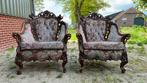Italiaanse Barok Fauteuils - Prachtige Set!, Ophalen, Gebruikt, Hout, 75 tot 100 cm