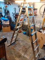 Klap trap/ladder aluminium, Doe-het-zelf en Verbouw, Ladders en Trappen, Ophalen of Verzenden, Zo goed als nieuw, Minder dan 2 meter