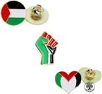 Broche Palestijnse vlag – Palestina – Gaza - Set van 3 stuks, Verzamelen, Speldjes, Pins en Buttons, Verzenden, Nieuw, Overige onderwerpen