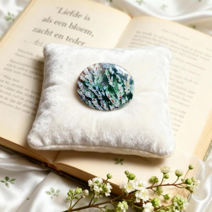 Zevenkleurige Dendrietagaat Cabochon - Tuinlandschap, Sieraden, Tassen en Uiterlijk, Edelstenen, Nieuw, Ophalen of Verzenden