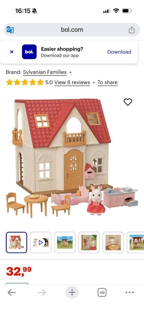 Sylvanian doll house, Verzamelen, Ophalen, Zo goed als nieuw, Poppenhuis