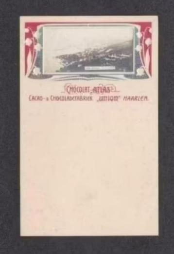 Haarlem Cacao Chocoladefabriek Union Chocolat Atlas Reclame. beschikbaar voor biedingen