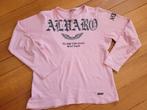 ALVARO roze shirt tshirt longsleeve maat L valt als M zgan, Maat 48/50 (M), Alvaro, Ophalen of Verzenden, Zo goed als nieuw