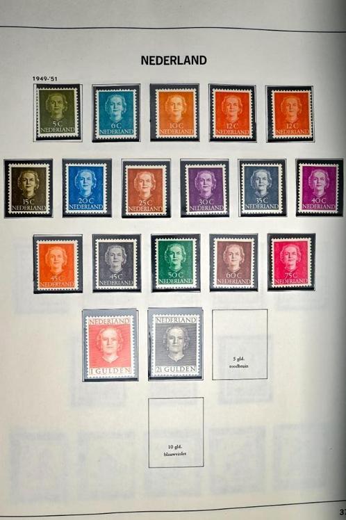 Koningin Juliana "En face" 1949 NVPH 518-535 Gebruikt, Postzegels en Munten, Postzegels | Nederland, Postfris, Na 1940, Ophalen of Verzenden