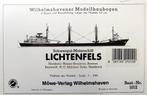 (95) Bouwplaat vrachtschip Lichtenfels 1/250, Hobby en Vrije tijd, Modelbouw | Boten en Schepen, Ophalen of Verzenden, 1:200 of kleiner