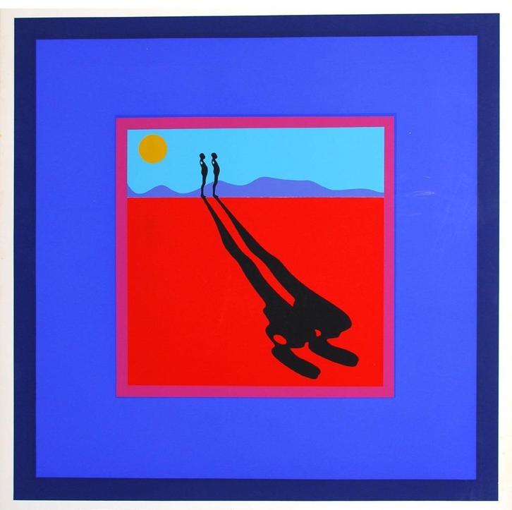 Ernest Trova - Falling Men - Zeefdruk, Antiek en Kunst, Kunst | Litho's en Zeefdrukken, Ophalen of Verzenden
