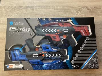 2 grote laserguns beschikbaar voor biedingen