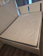 Ikea bed +matras en 2 lattenbodems, Ophalen, Gebruikt, Wit, 140 cm