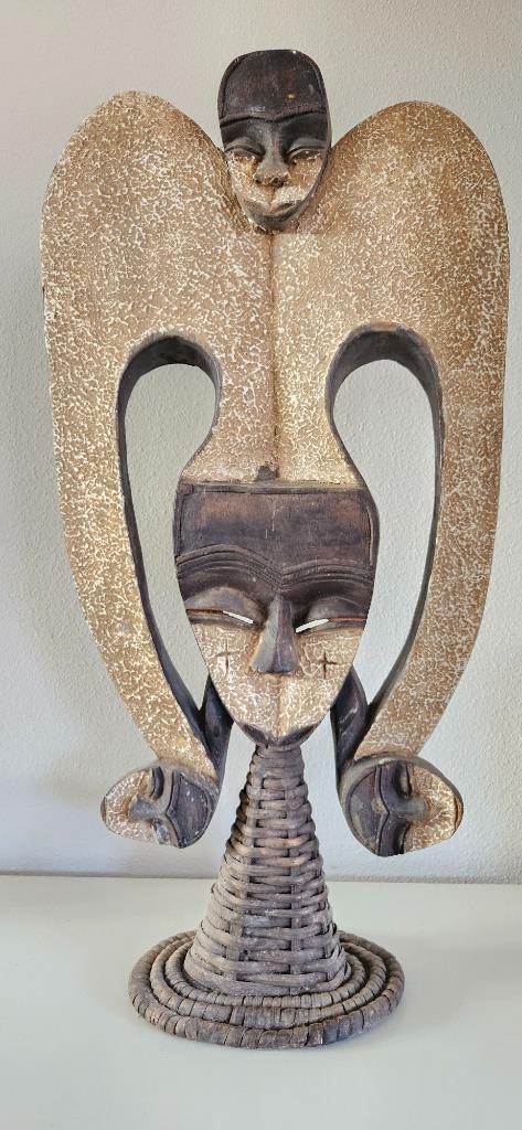 Hoofdtooi / masker uit Gabon, Antiek en Kunst, Kunst | Niet-Westerse kunst, Ophalen of Verzenden
