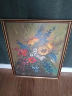 Een geborduurd schilderij Bloemenvaas, Ophalen