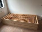 Bed steigerhout incl. lattenbodem (Totaal bed), Huis en Inrichting, Slaapkamer | Bedden, Ophalen, Eenpersoons, Bruin, 210 cm