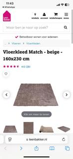 2 keer vloerkleed match leenbakker kleur natural, Huis en Inrichting, Stoffering | Tapijten en Kleden, Ophalen of Verzenden, Zo goed als nieuw