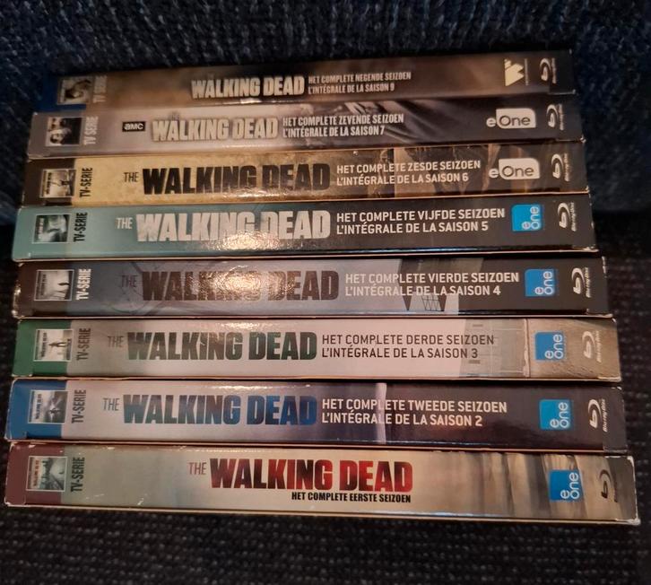 The Walking Dead Seizoenen 1-7 + 9 Blu-ray, Cd's en Dvd's, Dvd's | Tv en Series, Zo goed als nieuw, Horror, Boxset, Vanaf 16 jaar