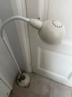 Witte Vloerlamp met Flexibele Arm, Huis en Inrichting, Lampen | Vloerlampen, Ophalen of Verzenden, Gebruikt, Metaal, 100 tot 150 cm
