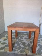TEAK HOUTEN TAFEL., Huis en Inrichting, Tafels | Eettafels, Ophalen, 50 tot 100 cm, Zo goed als nieuw, Vijf personen of meer