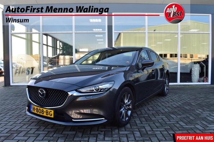 Mazda 6 2.0 SkyActiv-G 165 Comfort|Automaat|Lederen interieu, Auto's, Mazda, Bedrijf, Te koop, 360° camera, ABS, Achteruitrijcamera