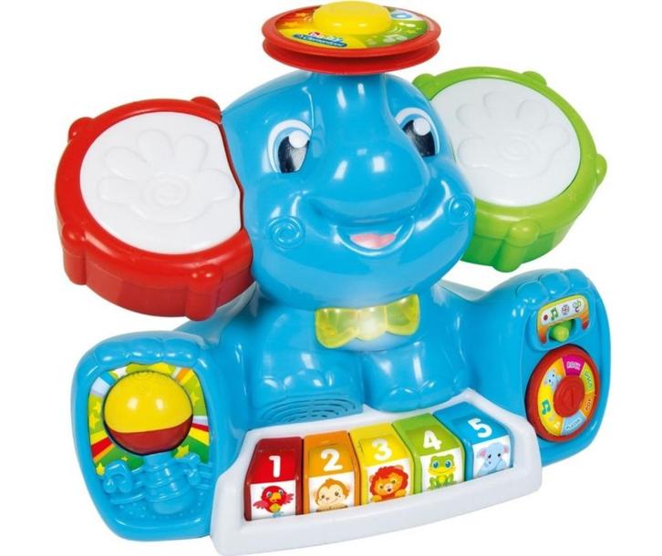 Clementoni muzikale olifant activiteitencentrum (voor+10mnd), Kinderen en Baby's, Speelgoed | Fisher-Price, Zo goed als nieuw