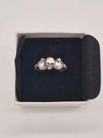 Zilveren ring Skull maat 19.5, Sieraden, Tassen en Uiterlijk, Ringen, Gebruikt, Verzenden, 19 tot 20, Dame of Heer