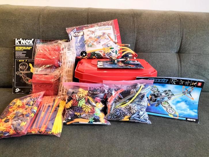 Groot Knex Pakket: Achtbaan, Voertuigen & Losse Stenen, Kinderen en Baby's, Speelgoed | Duplo en Lego, Zo goed als nieuw, Complete set