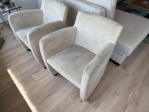 Twee Leolux fauteuils, Huis en Inrichting, Fauteuils, Gebruikt, Stof, Overige materialen, 50 tot 75 cm, 75 tot 100 cm, Ophalen