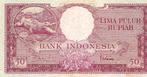 INDONESIA   50 RUPIAH     1957, Ophalen of Verzenden